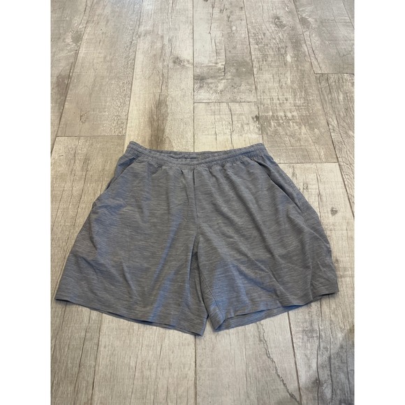 Lululemon Mens THE Short 7 Inch Gray Heather Space Dye Athletic Training XL - Picture 2 of 7